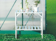 Spares Greenhouse Sunor Eco Friendly dan Aksesori / Silver 2 Tier Logam Flower Shelf