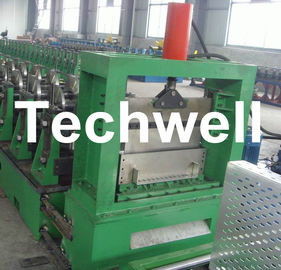 Hot - Dip Profil Galvanizing Steel Strip kabel, Cable Tray Roll Forming Machine TW-CBT300