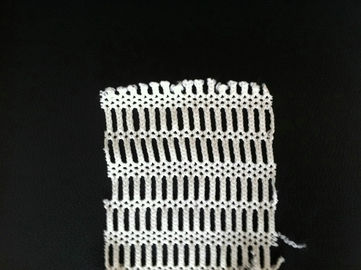 Outdoor dan meregangkan PET / Nylon Fabric Notting, rajutan putih jala Busana shell kain