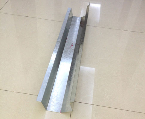 suku cadang lembar kaca baja galvanis 2.0mm selokan tebal