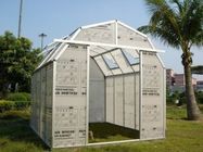 10mm UV Twin-dinding Hobby Kecil Polycarbonate Barn Greenhouse 8 &amp;#39;X 08&amp;#39; GH0808