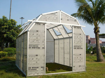 Ukuran kecil 10mm Twin-dinding Polycarbonate Barn Backyard Hobby Greenhouse 8 &amp;#39;X 10&amp;#39; GH0810
