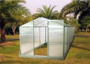 Kecil 6 &amp;#39;X 12&amp;#39; 10mm UV Twin-Wall Polycarbonate Hobby Rumah kaca Dijual RH0612