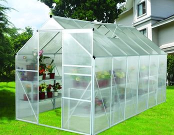 12x6 ft Modular DIY Kecil Backyard Kit Rumah Kaca Dengan Powder Coated Bingkai Logam