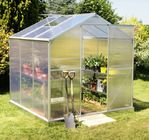 Sunor Modular Aluminium Poli Lembar Backyard Greenhouse Kits Untuk Tomato / Mushroom
