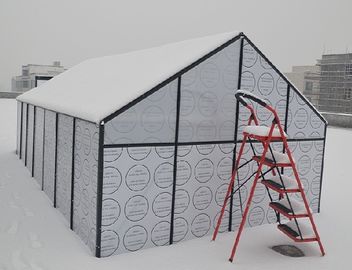 6mm modular Polycarbonate Hobby Greenhouse Kits Untuk Nursery Dengan Dua Sliding Door
