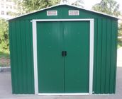 Luar ruangan Green Arrow Apex Logam Yard, Aliran Untuk Alat / Mobil Storage Dengan Double Door Sliding