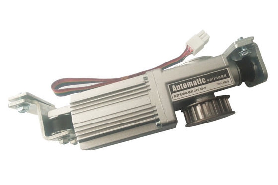 60W 24VDC Automatic Sliding Door motor Aksesoris Permanent Magnet Dengan Encoder Untuk Transmisi