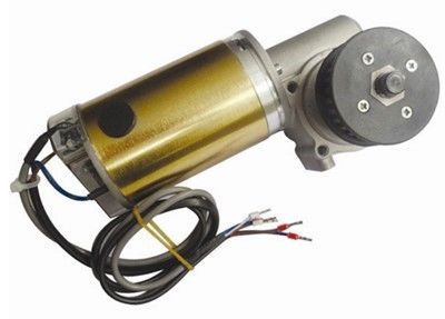 CW Dan CCW Putaran Brushed DC Automatic Sliding Door motor 24V DC Worm Gear Box Panjang poros