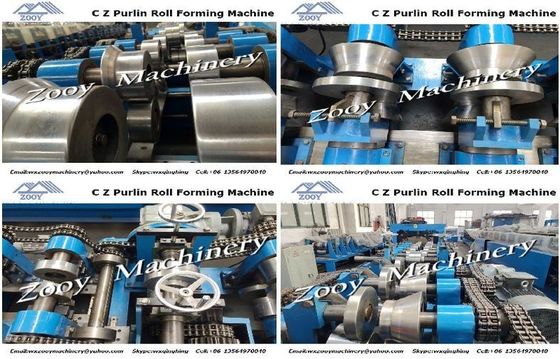 Geser Panduan Pindah Linear Guider Roll Forming Machine Untuk CZ Purlins