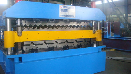 IBR Dan Bergelombang Double Layer Roll Forming Machine Kontrol 5,5 KW PLC