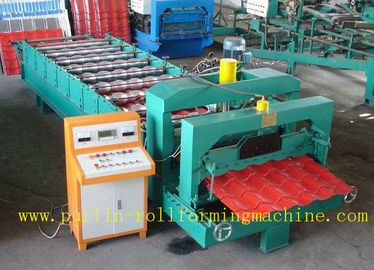 Hidrolik Glazed Tile Roll Forming Machine / Durable Peralatan bergulir Form