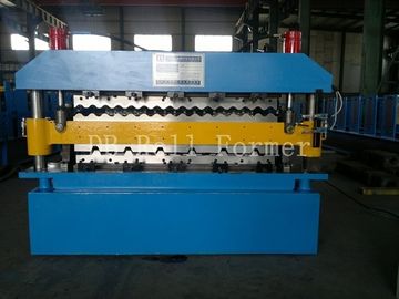 Double Layer Roll Forming Machine Dengan berwarna Steel Sheet Dan Galvanized Steel Sheet