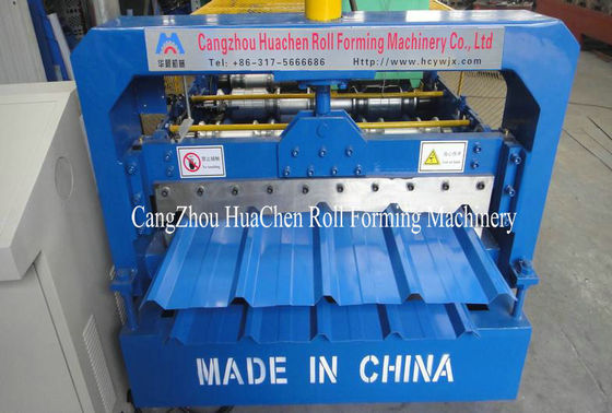 Otomatis Atap Lembar Galvanized baja Roll Forming Machine Dengan 19 Row Rollers