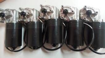Worm Mini Brush 12VDC gear motor untuk Otomasi Industri Mesin 30W