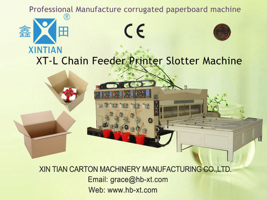 Pneumatik Locking Automatic Lubrication Carton Percetakan Slotting Mesin Dengan Aksesoris Pompa