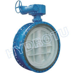 Gear Operated Flanged Butterfly Valve 1000mm untuk Hydropower
