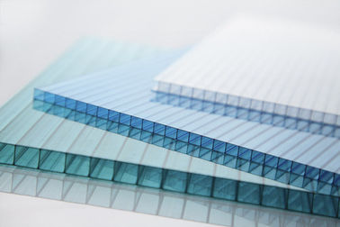 Transparan Skylight Commercial Greenhouse Polycarbonate berongga Lembar Uv Coated