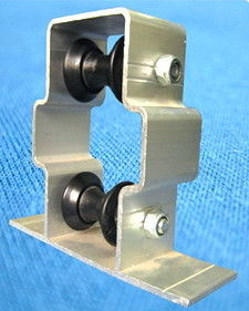 ganda roda plastik tabung layar pendukung dengan rumah aluminium, 3/4 &quot;