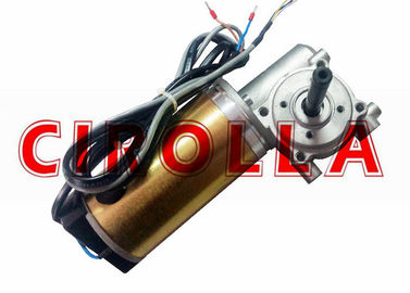 Warna Emas Beban Berat Motor Pintu Geser Otomatis / Motor DC Gear Dengan Encoder 100W 24VDC