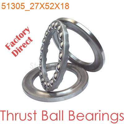 C3 C4 Tinggi presisi Thrust Ball 51.305 Bantalan untuk motor / mobil / auto