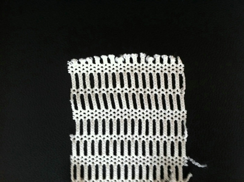 Outdoor dan meregangkan PET / Nylon Fabric Notting, rajutan putih jala Busana shell kain