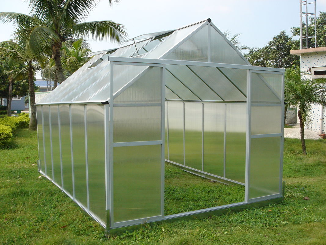Terbaik 10mm UV Twin-dinding Ukuran Kecil Polycarbonate Hobi Rumah kaca 8 &amp;#39;X 12&amp;#39; RH0812