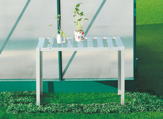Spares Greenhouse aluminium Frame dan Aksesoris, Garden Tahap Dengan Tier Tunggal